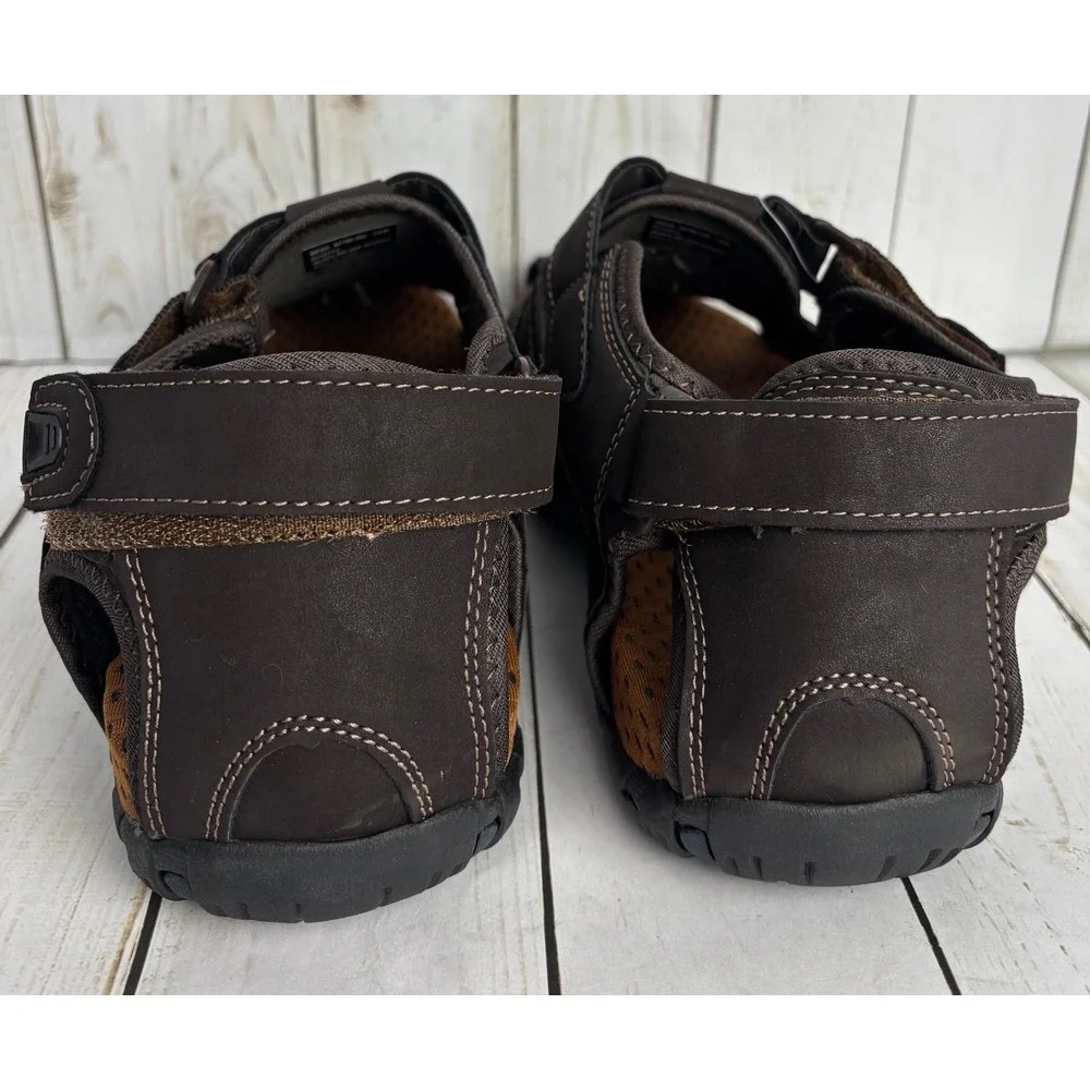 Nunn Bush Men's Brown Rio Bravo Fisherman Sandal Shoes‎ Size 12W
